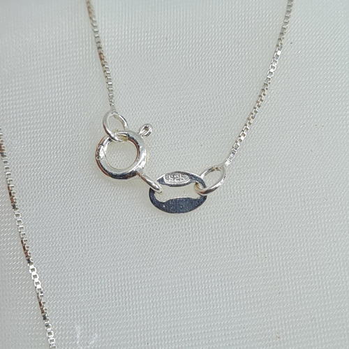 Imagen 3 de 8 de Cadena Plata 925 Italiana Eslabon Veneciana 50 Cm Sellada