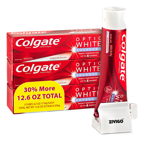3 Colgate-optic White Advanced Dental Whitening Pasta Dental