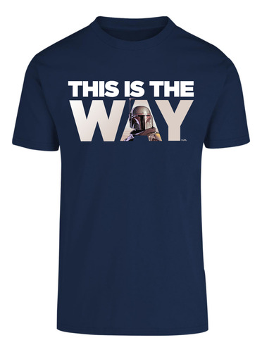 Playera Hombre Mandalorian Star Wars Algodon Oficial