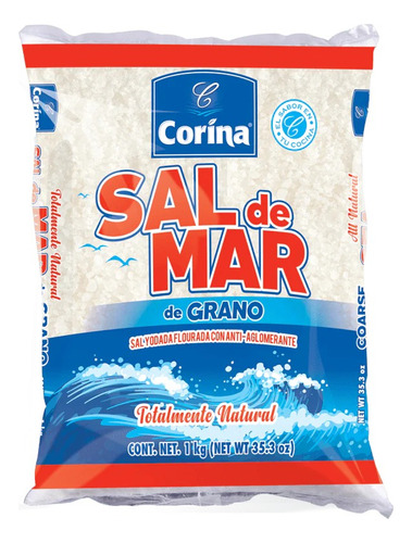 Sal De Grano De Mar Corina 1 Kilo Natural Gruesa