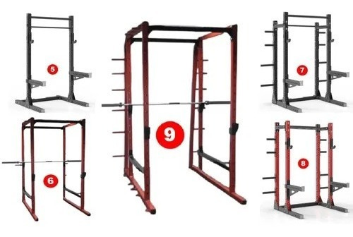 Imagen 4 de 8 de Rack Squat Premium Soporte Sentadilla Pecho Gym (nuevo)
