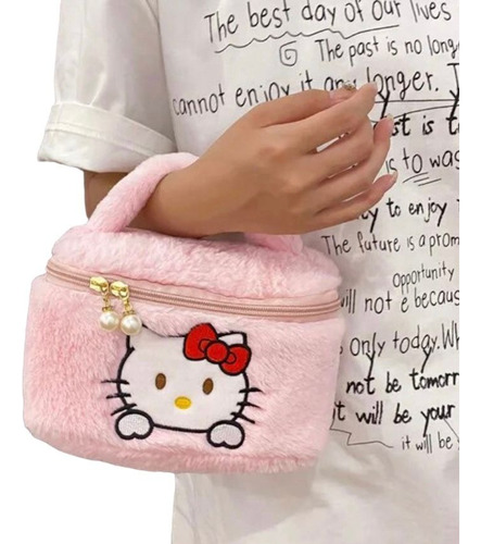 Cosmetiquero Estuche Hello Kitty Forrado Neceser Amplio