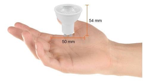 Foco Led Gu10 6w Luz Calida Gu10l-led/001/30 Color de la luz Blanco cálido