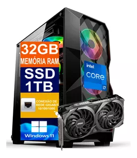 Pc Gamer I7 12700kf, 1tb, 32gb, Rtx 3060 12gb / Water Cooler