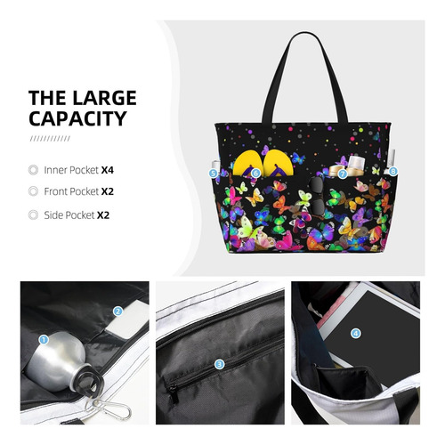 Bolsa De Playa Impermeable Para Mujer De Gran Capacidad