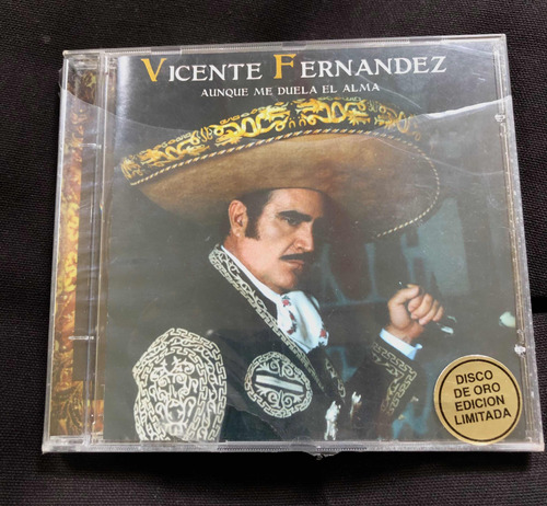 Vicente Fernandez Aunque Me Duela El Alma Cd De Oro Ltd