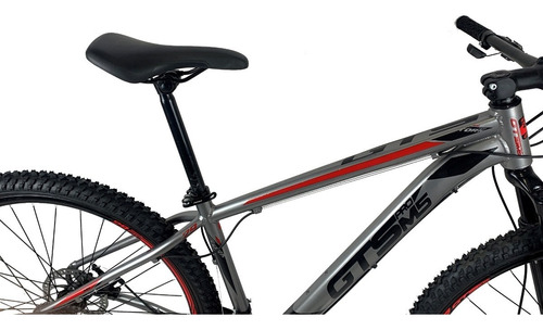 Bicicleta Aro 29 Gts Pro M5 - 27 Velocidades Cor Grafite/vermelho Tamanho Do Quadro 19