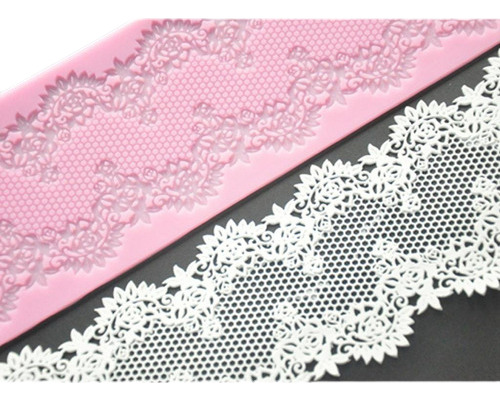 Materiales Pasteles Sweet Lace Mat Molde Silicona Decoración