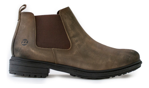 Bota Borcego Pizzoni De Hombre Elastizado Cuero Vacuno 5017