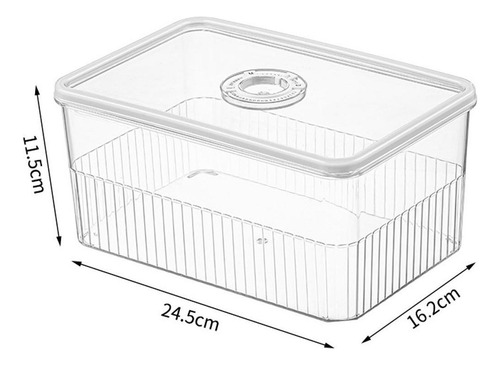 Recipiente De Almacenamiento Para Alimentos Frescos 3 Piezas