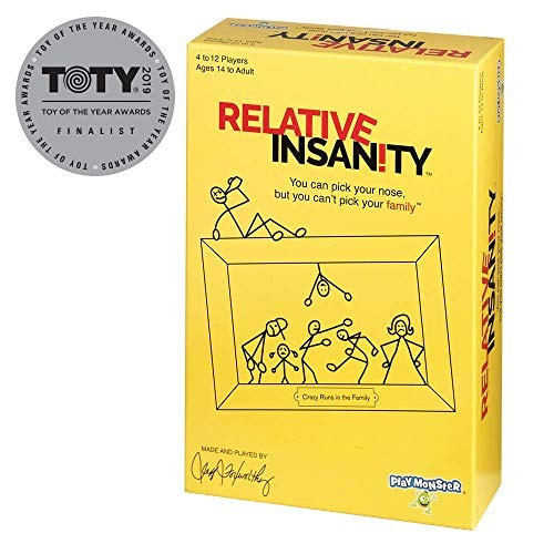 Relative Insanity Party Game About Crazy Relatives - Hecho Y