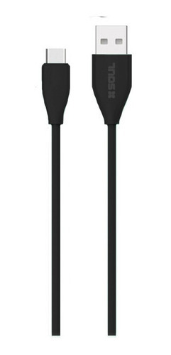 Imagen 4 de 4 de Cable Usb Tipo C 2a Largo 2 Metros Soul Textura Colores Soft Color Blanco