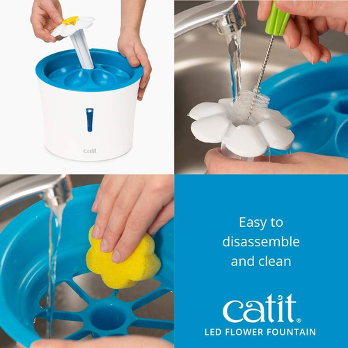 Imagen 7 de 7 de Fuente Para Gatos Felinos En Flor Catit Envio Gratis