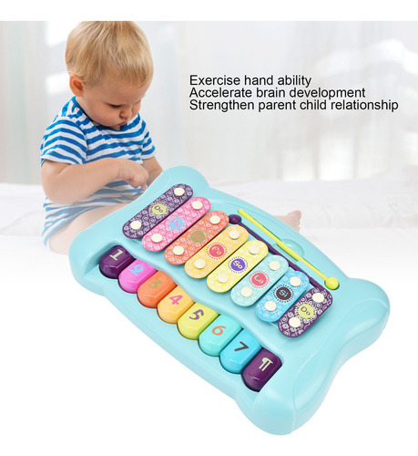 Lslsjuguete Para Piano Y Xilófono Para Bebé, Multicolor, Con
