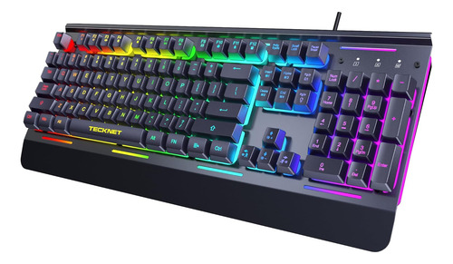 Teclado Inalámbrico Para Juegos Tecknet, Whisper Quiet, Negr