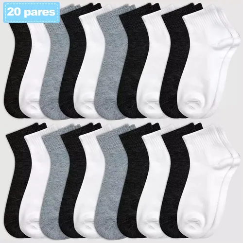 Calcetines Cortos Hombres Dama Unisex Calceta 20 Pares