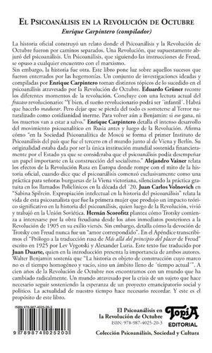 Imagen 4 de 5 de El Psicoanálisis En La Revolución De Octubre