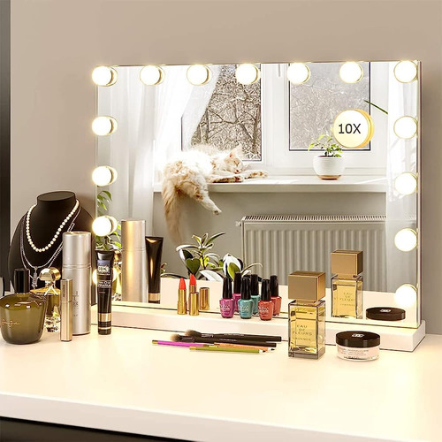 Espejo De Maquillaje Con Luces De 3 Modos De Color