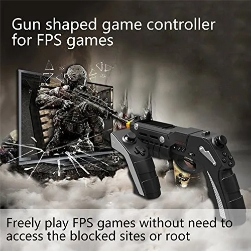 Pistola Arma Gamer Android Ios Ipega Revolver Celular Gamer