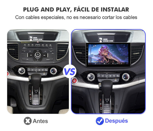 Estéreo 6+128g For Honda/crv/cr-v 2012-2016 4g Qled Carplay