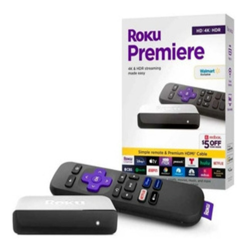 Imagen 1 de 2 de Convertidor Smart Tv Streaming Roku 3920rw Premiere 4k Ade