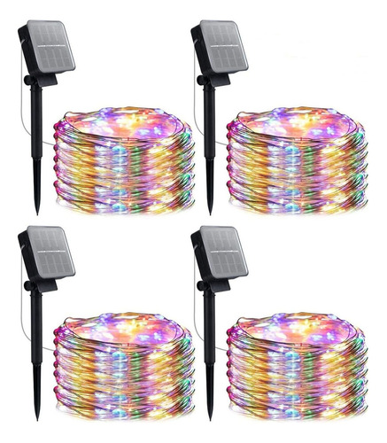 Paquete De 4 Tiras De Luz Led 30m Multicolor Cadena De Luces