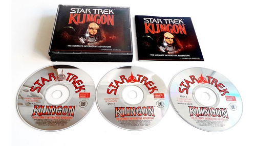 Juego Para Pc Star Trek Klingon Set Box 3 Cd`s