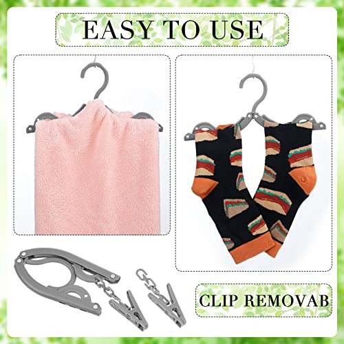 Perchas Plegables Portátiles Con Clips Y Perchero Para Ropa