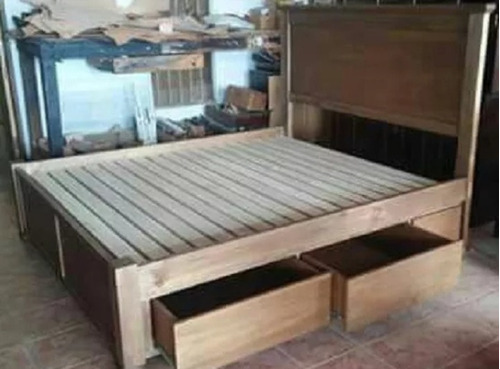 Box Cama Con Cajones Auxiliares Con Ruedas