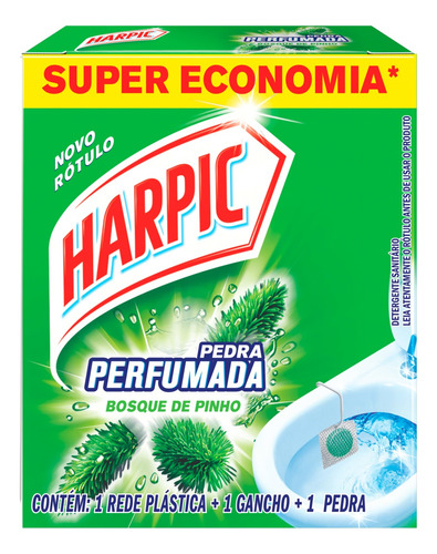 Harpic Pedra Perfumada detergente sanitário fragrância pinho