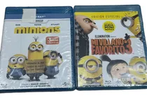 Comprar Blu Ray Minions + Mi Villano Favorito 3 Lote Nuevos !