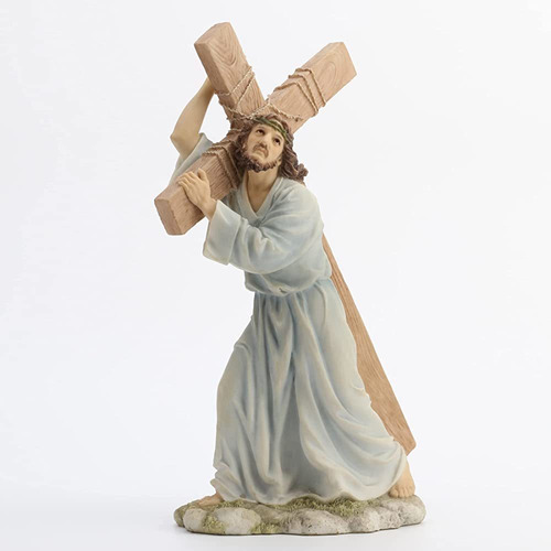 12 Pulgadas Jesús En El Camino Al Calvario Figura Decorativa