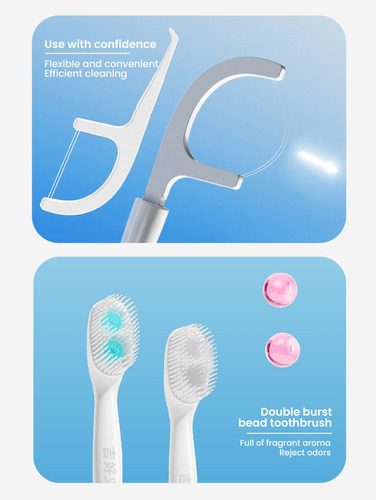 Cepillo De Dientes Desechable Con Cuentas Explosivas 20p