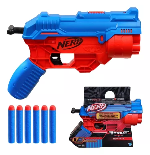 Lançador Nerf Alpha Strike Pistola Arminha Lança 6 Dardos