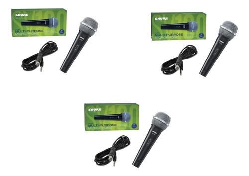 Microfono Shure Sv100 Paquete 3 Microfonos Envio Gratis