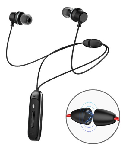 Audífonos Bluetooth Bt315 Bass Con Collar Magnético F