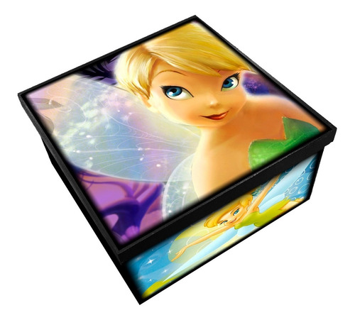 Sininho Tinker Bell Disney Caixa Organizadora Madeira Mdf