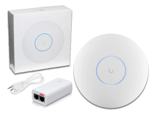 Kit Access Point Unifi U6-pro Wifi 6 + Injetor Fonte Poe 15w