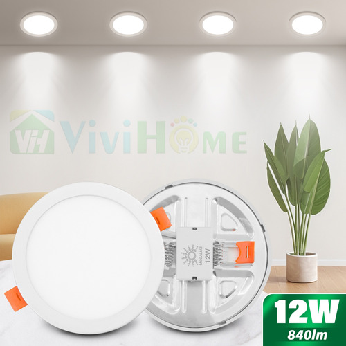 Lampara Luminaria Luz 12w Blanco Ajustable S09w12ib 30pzs Blanco