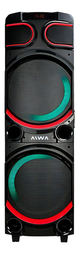 Parlante Aiwa Ring AW-T2010 con bluetooth  negro 220V