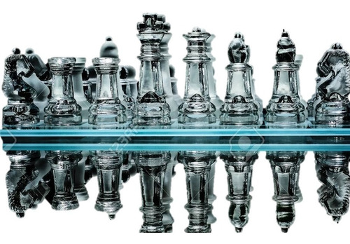 Ajedrez De Cristal, Juego De Mesa, Chess, 19 Cm Envío Gratis