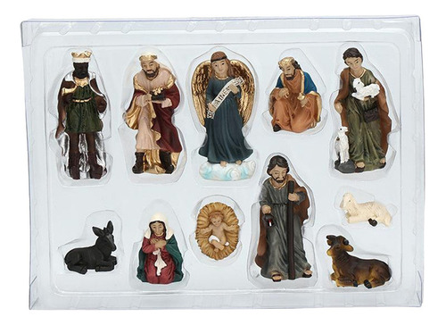 Navidad Tradicional Natividad Escena Conjunto Figuras Bebé