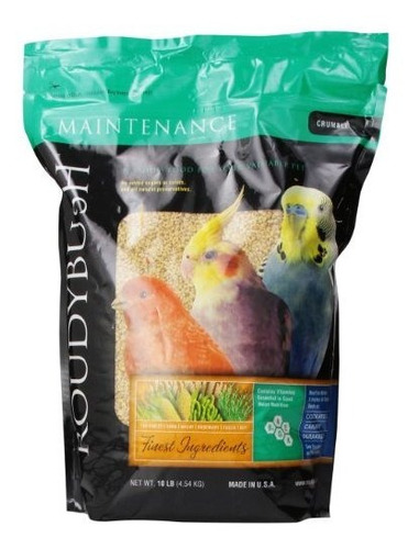 Roudybush Daily Maintenance Bird Food, Crumbles, 10-pound