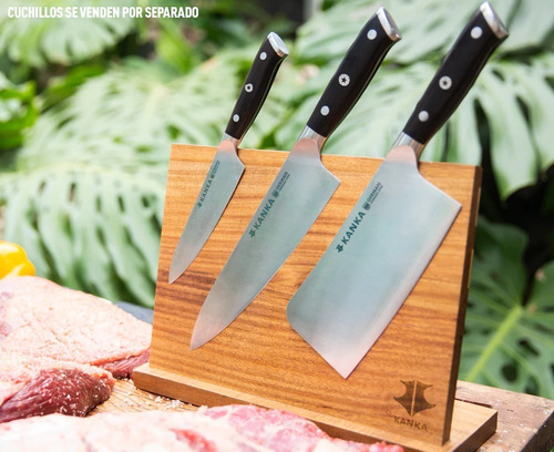 Imagen 4 de 4 de Porta Cuchillos Imantado Kanka Cocina Premium Organización