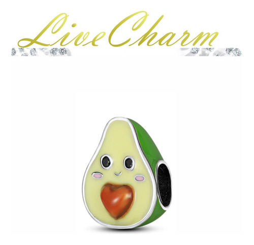 Charm Aguacatito Plata Ley 925