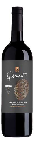 Vino Tinto Riglos Quinto Reserva Malbec Petit Verdot X1