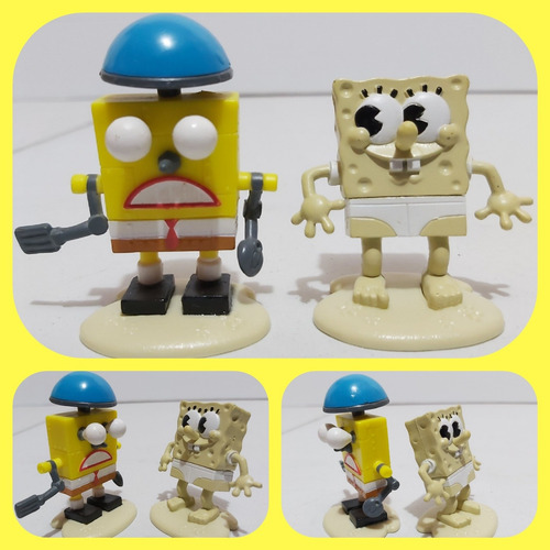 Bob Esponja Robot Y Un Chico Blanco Y Apretado De Just Play (Usado)