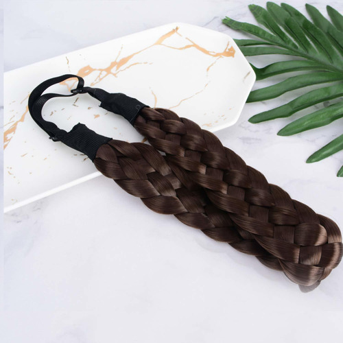 Coolcos, Trenza De Pelo Sintético Elástico, 5 Hebras, Trenza