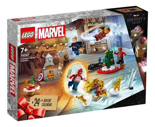 Calendario de Adviento navideño Lego Marvel 76267 de los Vengadores, número de piezas 243