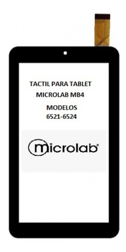 Pantalla Táctil Para Tablet  Microlab Mb2 Mb3 Mb4 6521- 6524